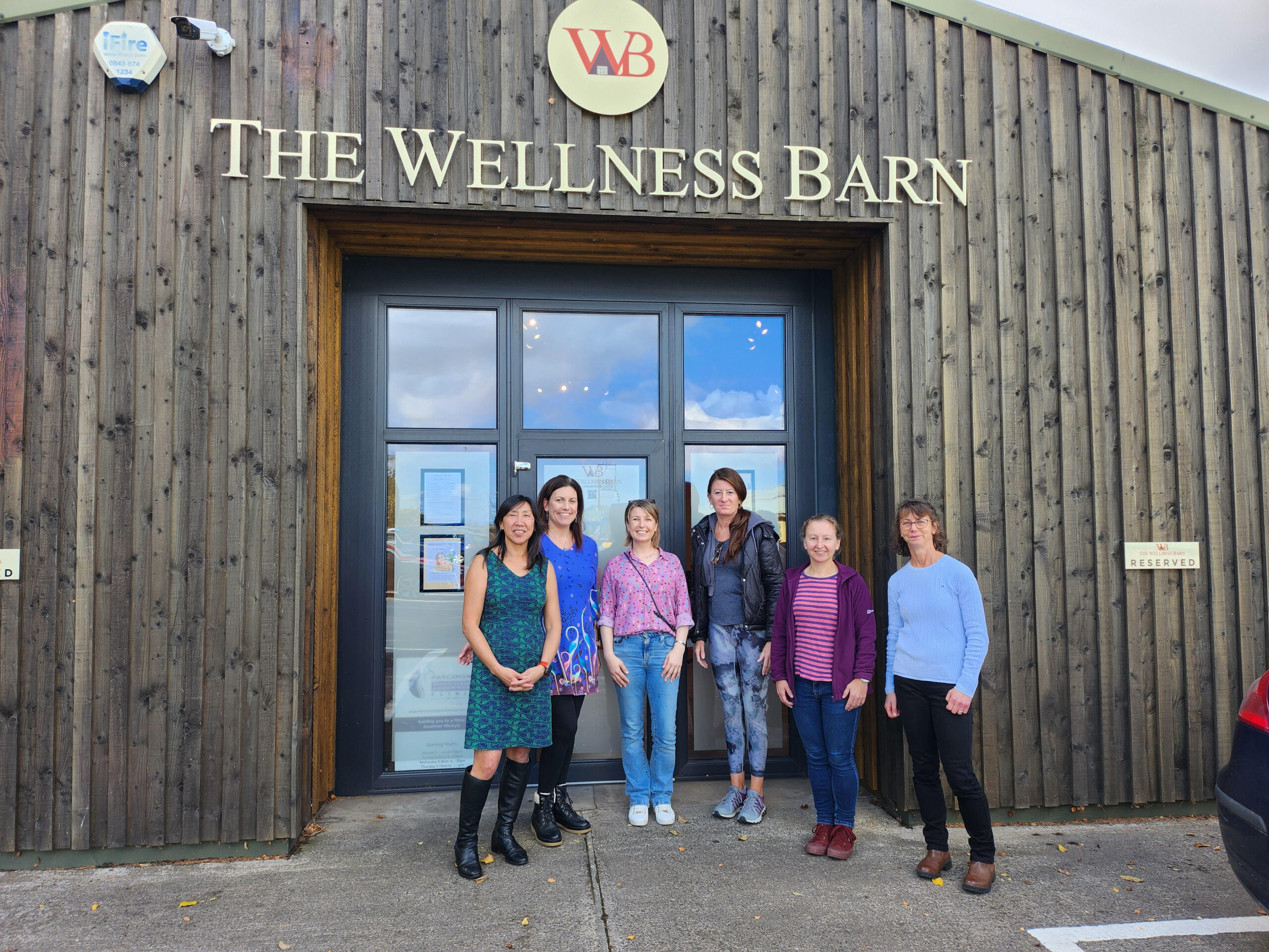 team photo at the wellness barn edinburgh