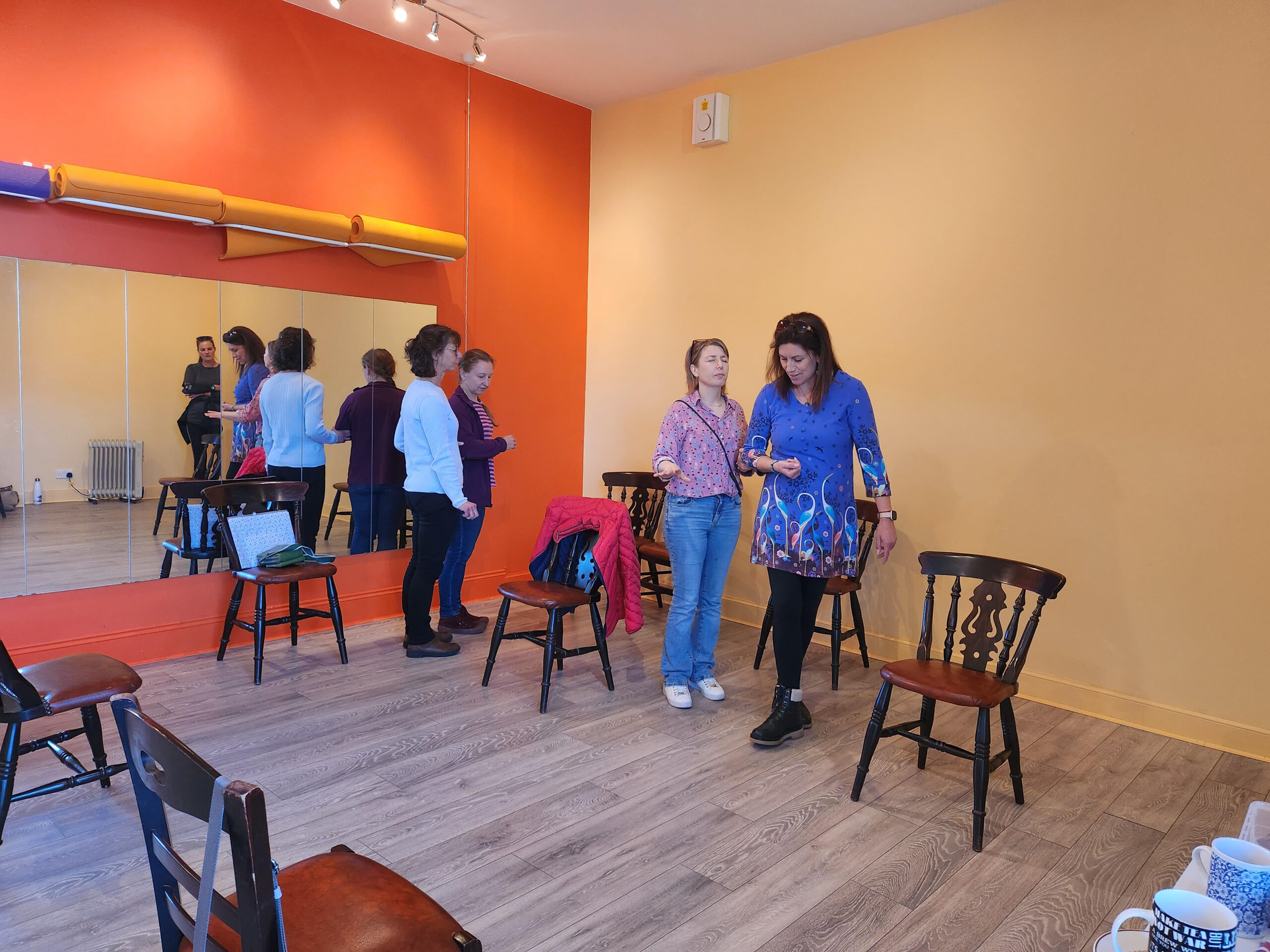 The team at the wellness barn edinburgh in one of the rooms